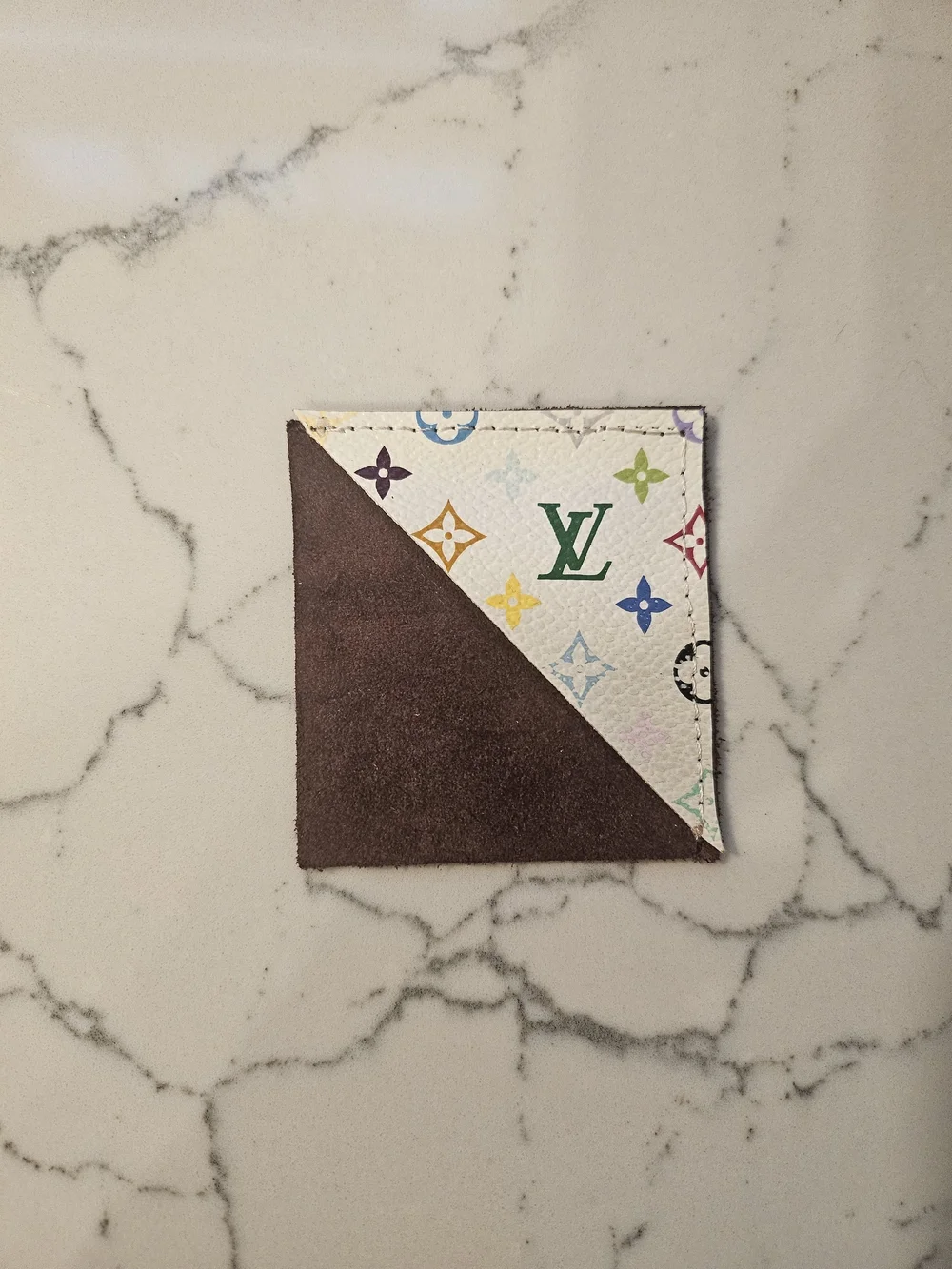 Lv Murakami Bookmark Auth Vintage Canvas